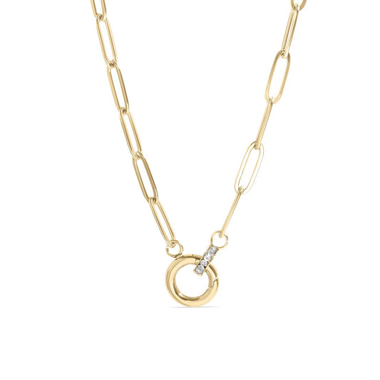 cz charm holder necklace