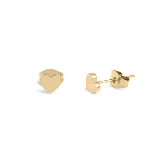heart stud earring
