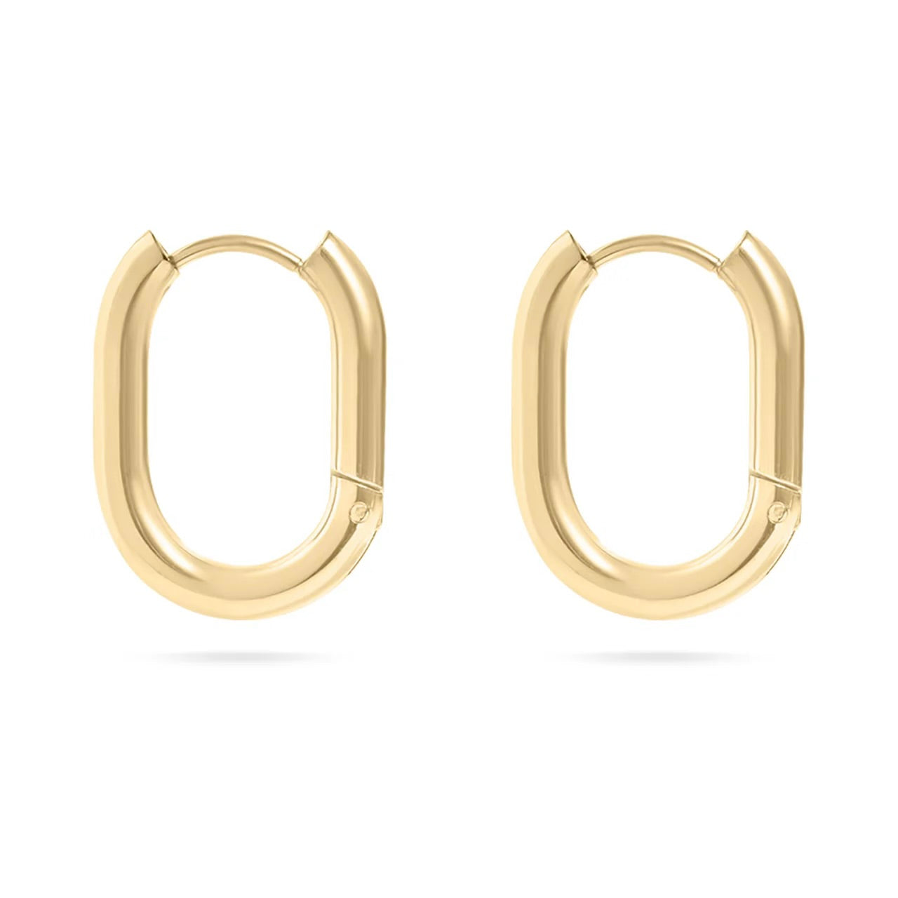 oval hoop earring