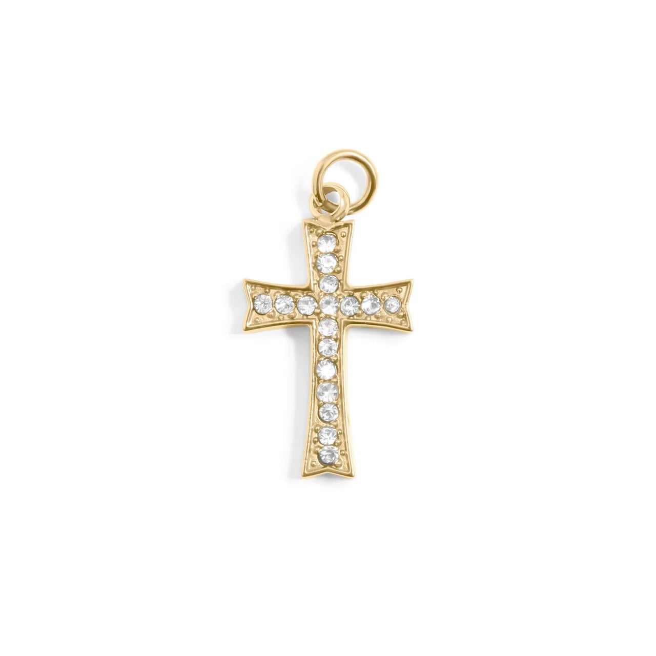 stone cross charm