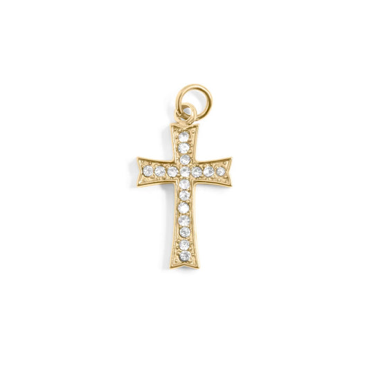 stone cross charm