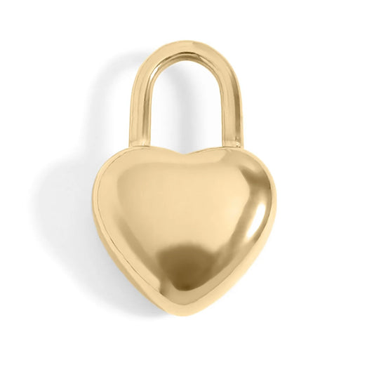 heart padlock charm