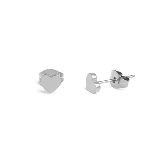 heart stud earring