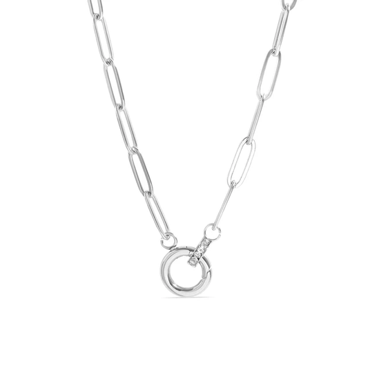 cz charm holder necklace